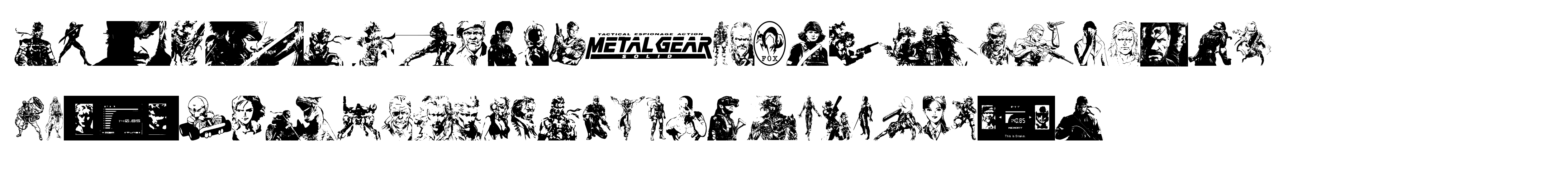 Metal Gear Solid The Phantom Font