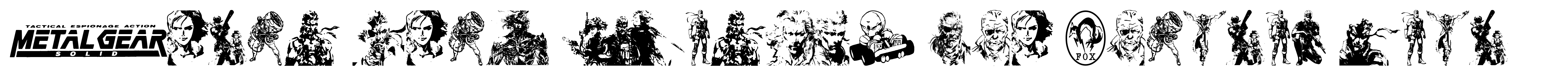 Metal Gear Solid The Phantom Font
