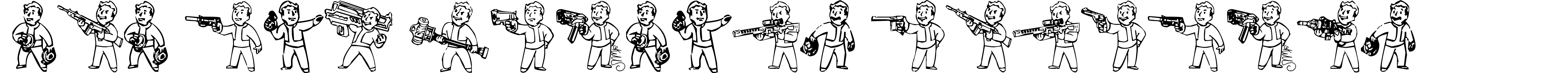 Pip Boy Weapons Dingbats