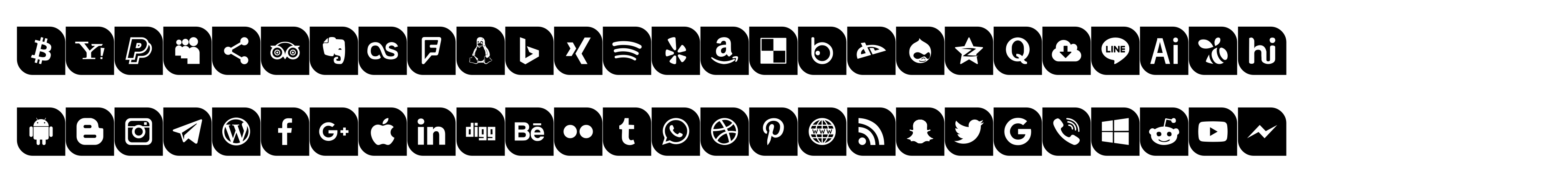 Icons Social Media 1