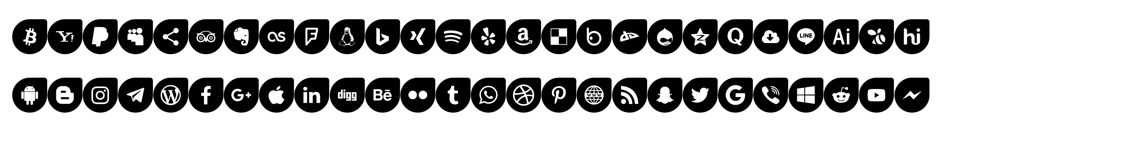 Icons Social Media 12