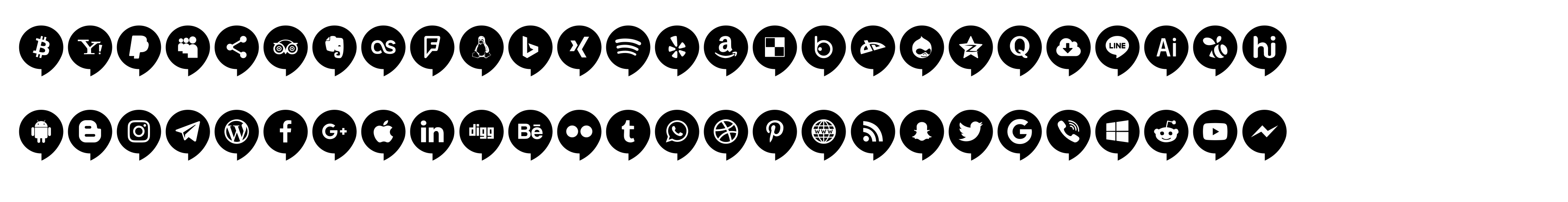 Icons Social Media 14