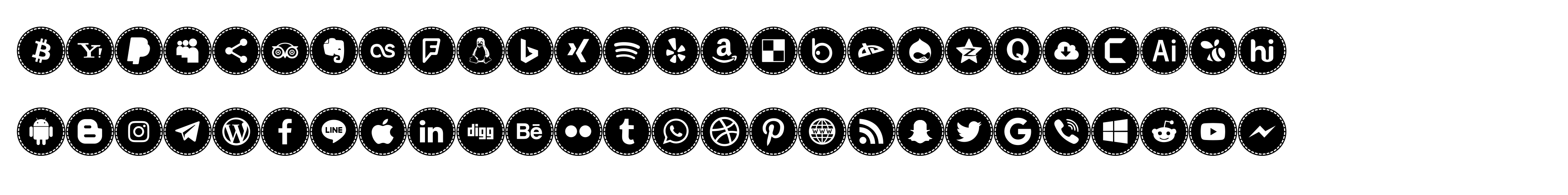 Icons Social Media 16