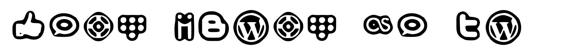 Social Media Icons Bold