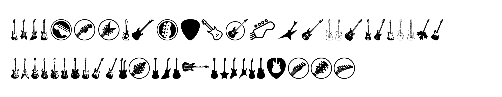 Electric Guitar Icons