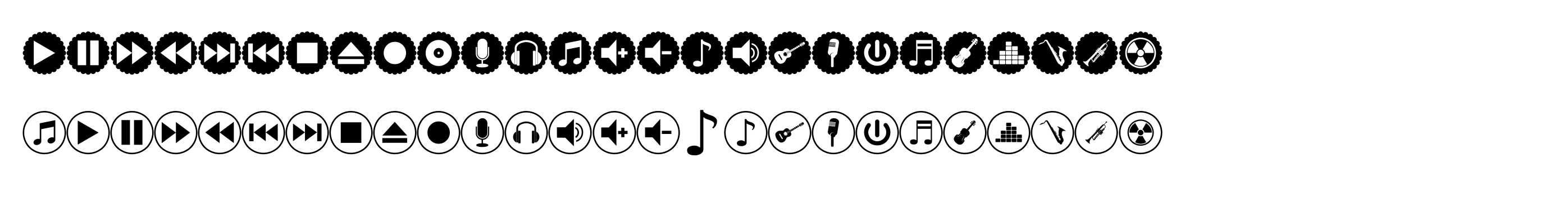Font Bottons Music Pro