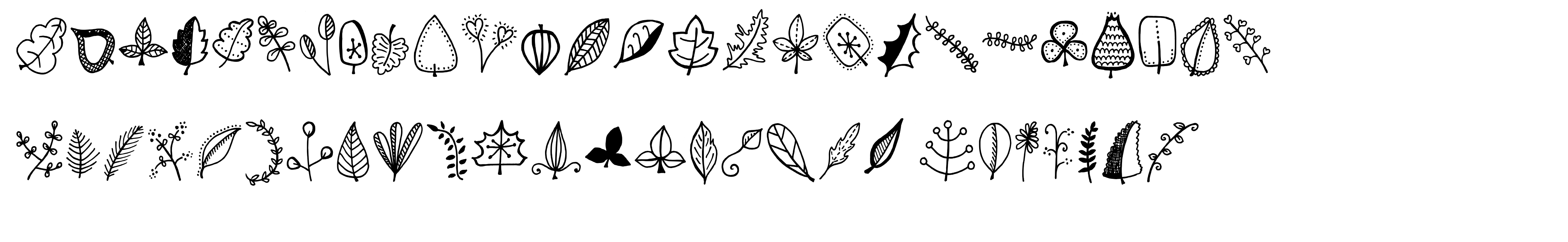Tanaestel Doodle Leaves 01