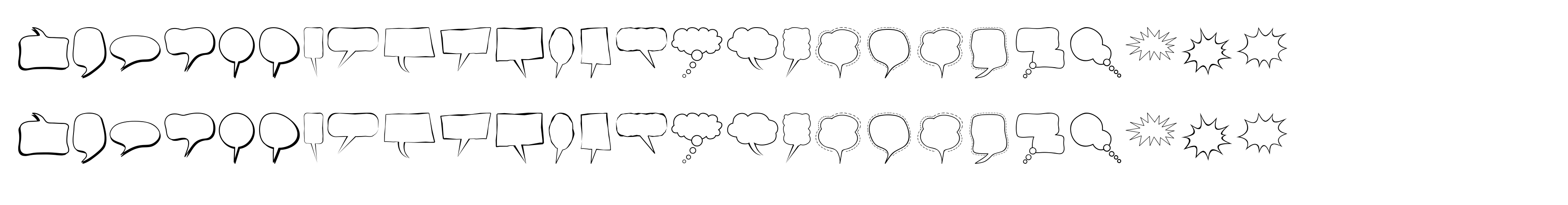 Alin Speech Bubbles