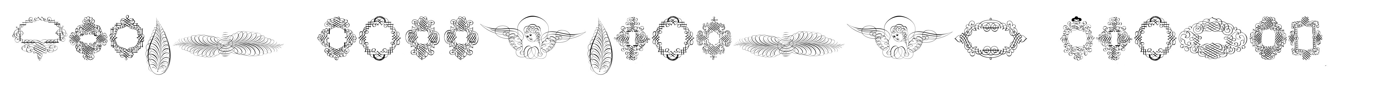 Rough Calligraphic Frames