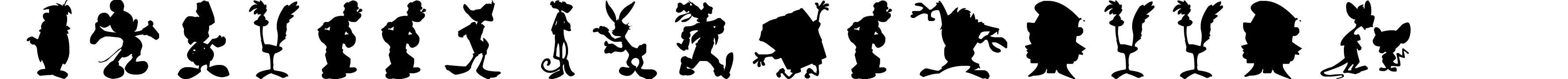 Cartoon Silhouettes