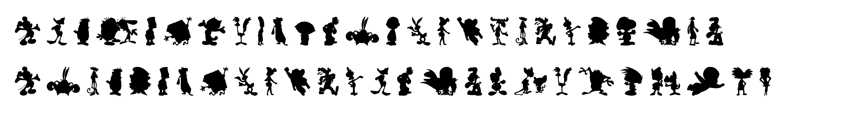 Cartoon Silhouettes