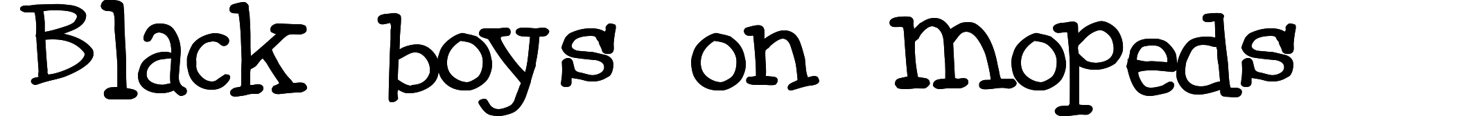 Black boys on mopeds