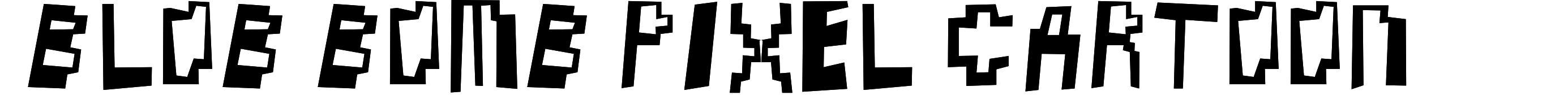 Blob Bomb Pixel Cartoon