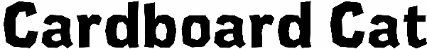 Cardboard Cat