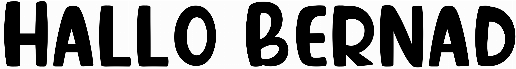 Hallo Bernad
