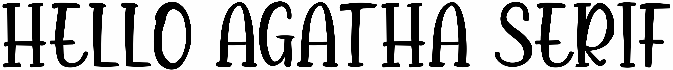 Hello Agatha Serif