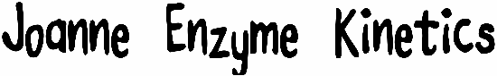 Joanne Enzyme Kinetics