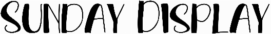 Sunday Display