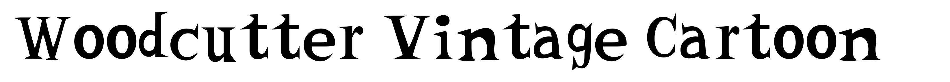 Woodcutter Vintage Cartoon