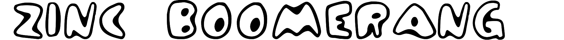 Zinc Boomerang