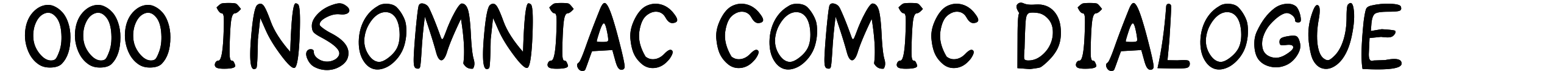 000 Insomniac Comic Dialogue