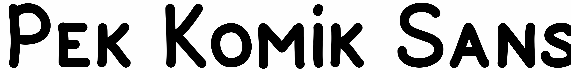 Pek Komik Sans