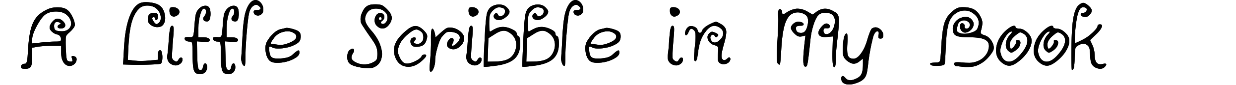 A Little Scribble in My Book