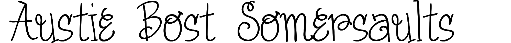 Austie Bost Somersaults