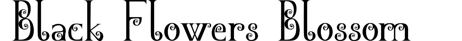 Black Flowers Blossom