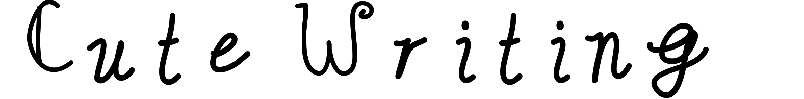 Cute Writing