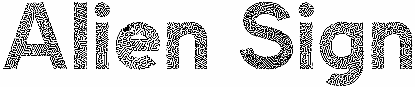 Alien Sign