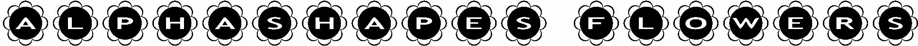 AlphaShapes flowers