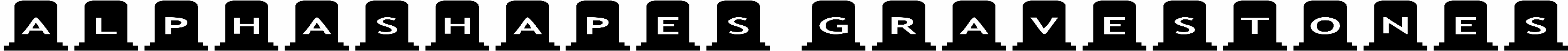 AlphaShapes gravestones