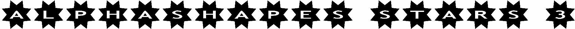 AlphaShapes stars 3