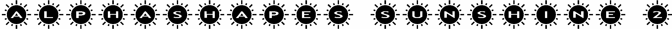 AlphaShapes Sunshine 2
