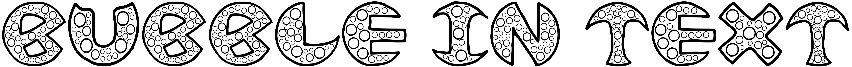 Bubble In Text
