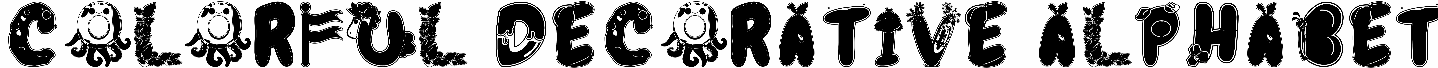 Colorful Decorative Alphabet
