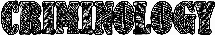 Criminology