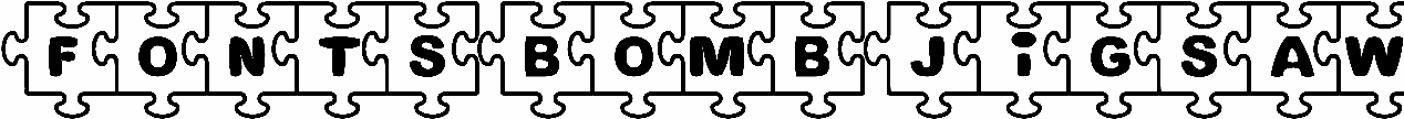 Fonts Bomb Jigsaw