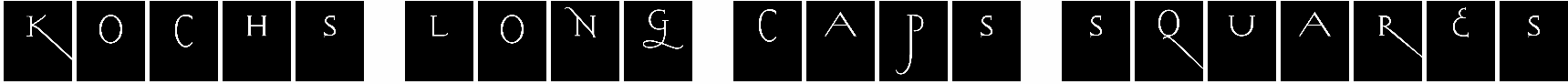 Kochs Long Caps Squares
