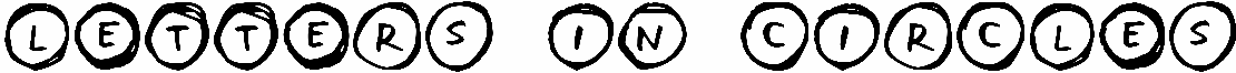 Letters in Circles