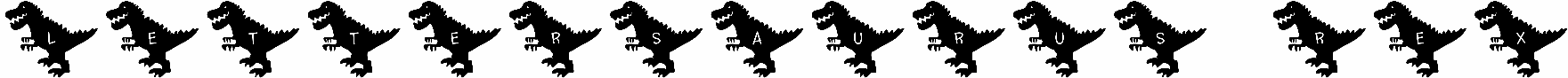 Lettersaurus Rex
