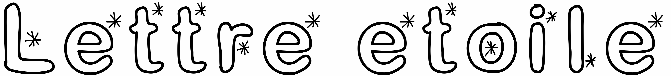Lettre etoile