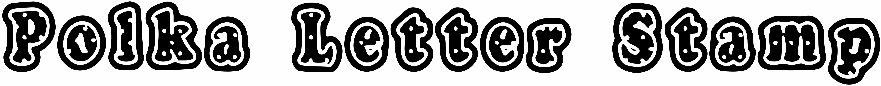 Polka Letter Stamp