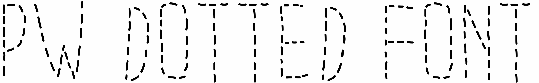 PW Dotted Font