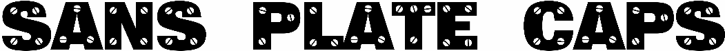 Sans Plate Caps