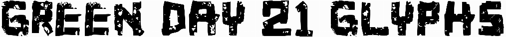 Green Day 21 Glyphs