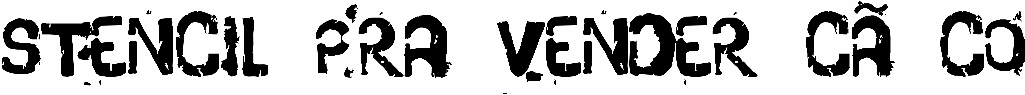 Stencil Pra Vender CÃ´co