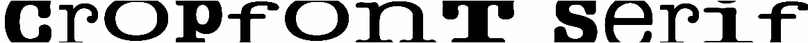 Cropfont Serif