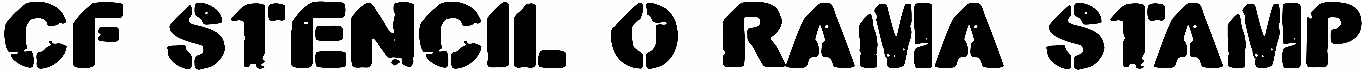 CF Stencil O Rama Stamp